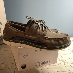 Sperry Top Sider Billfish Light Grey Size 10.5M